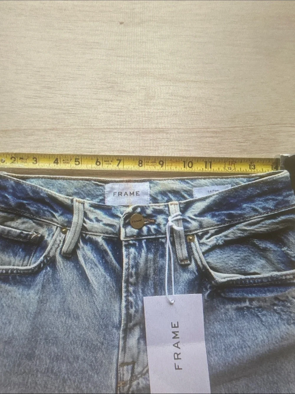 Frame Denim Pale Blue Straight Leg Jeans - Picture 10 of 10